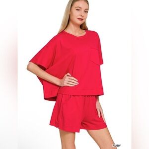 Zenana Outfitters Two-Piece Lounge Set ❤️